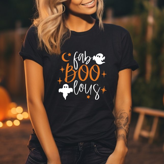Camiseta Fab Boo Lous Engraçado Fantasmas no Dia das Bruxas (Criador carregado)