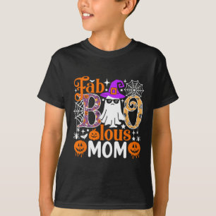 Camiseta Fab Boo Lous Mãe Família de Dias de as Bruxas engr