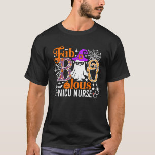 Camiseta Fab Boo Lous Nicu Dia de as Bruxas engraçado de En