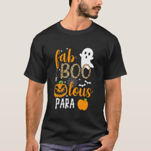 Camiseta Fab Boo Lous Para Fantasma Halloween