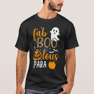 Camiseta Fab Boo Lous Para Ghost Halloween