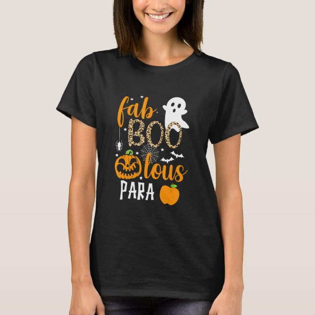 Camiseta Fab Boo Lous Para Ghost Halloween (Frente)