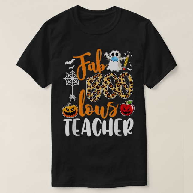 Camiseta Fab Boo Lous Professor Engraçado Boo Fantasma Hall (Frente do Design)