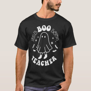 Camiseta Fab Boo Lous Teacher Boo Ghost Halloween Horror