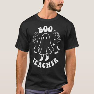 Camiseta Fab Boo Lous Teacher Boo Ghost Halloween Horror
