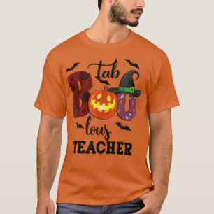 Camiseta Fab Boo Lous Teacher Funny Boo Ghost Halloween