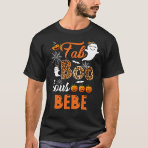 Camiseta Fab Leopard Boo Lous Bebe Fumaça Fumaça de Hallowe