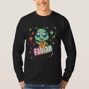 Camiseta FABIAN - Nome do Menino Bonito com Alienígena Boni
