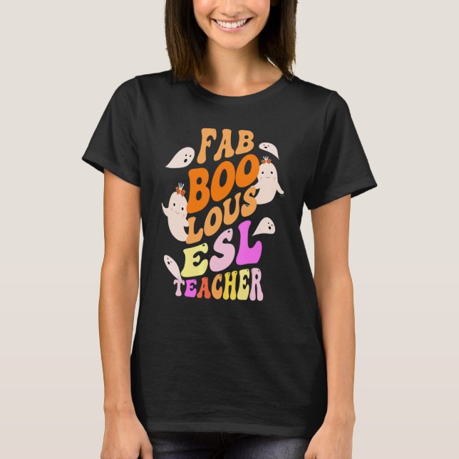 Camiseta Faboolosa fantasia de professor de AEP Este É Meu  (Frente)