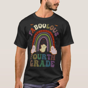 Camiseta FaBOOlous 4TH GRADE TEACHER Fume Este É O Meu Spo