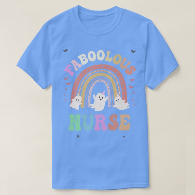 Camiseta FaBOOlous NURSE Fume Este É Meu Spooky (Frente do Design)