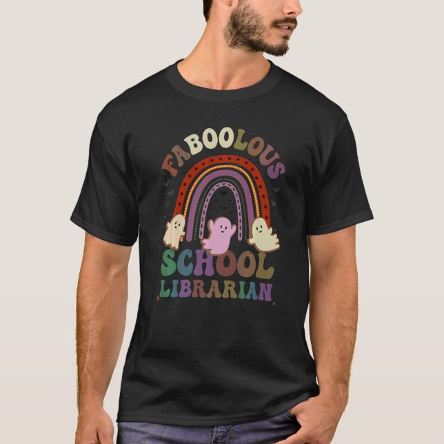 Camiseta FaBOOlous SCHOOL LIBRARIAN Fume Este É O Meu Spoo (Frente)
