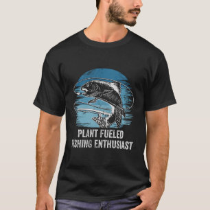 Camiseta Fábrica Alimentada Pela Pesca Entusiasta Estilo De