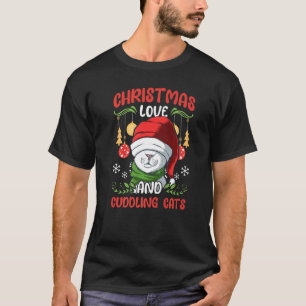 Camiseta Fábrica De Animais De Gato, Amor De Natal E Cuddli