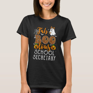Camiseta Fábrica de Leopard Halloween para o Secretário da