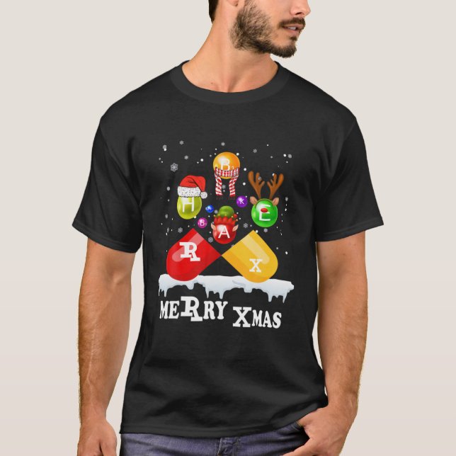 Camiseta Fábrica de Neve, Vitamina Snowman, engraçada Natal (Frente)