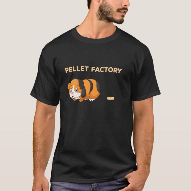 Camiseta Fábrica de Pellets, Porcos-Suínos-guincho (Frente)