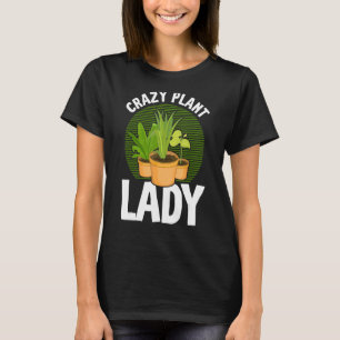 Camiseta Fábrica Gelada Para Mulheres Mãe Planta Louca Gard
