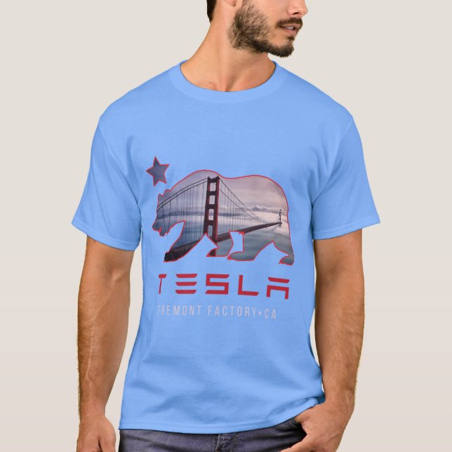 Camiseta Fábrica Tesla Fremont (Frente)