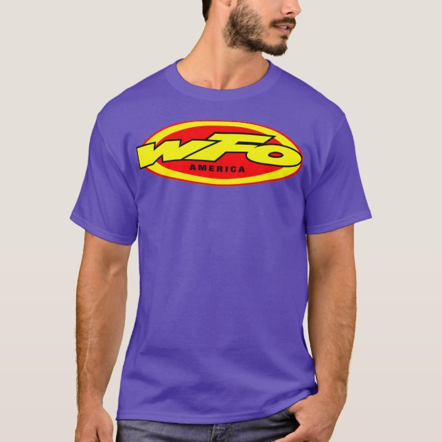 Camiseta Fábrica WFO Motocross Racer Bike Rider (Frente)