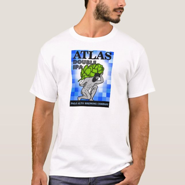 Camiseta Fabricação de cerveja de Palo Alto: T do atlas (Frente)