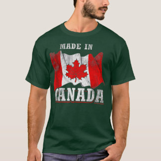 Camiseta Fabricado no Canadá como pavilhão canadiano (1)