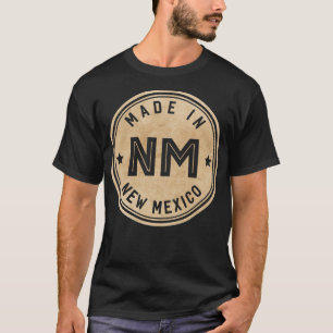 Camiseta Fabricado no Novo México Estado NM EUA