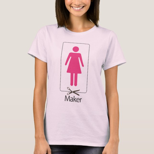 Camiseta Fabricante da menina (Frente)