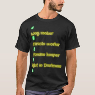 Camiseta Fabricante de caminhos - Miracle Worker - detentor