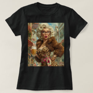 Camiseta Fabulosa Atitude de Senhora Leopardo