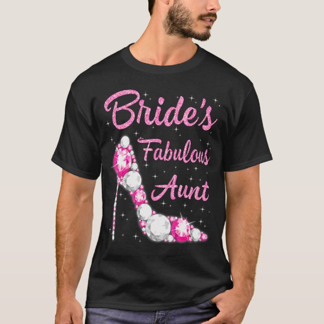Camiseta Fabulosa Casado de casamento da tia feliz da noiva (Frente)
