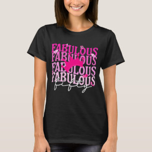 Camiseta Fabulosa Cinquenta Coroa Rosa 50ª Celebração de An