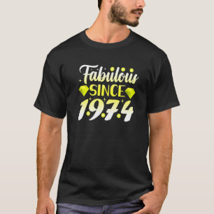 Camiseta Fabulosa Desde 1974, Rapariga de Aniversário 48º B