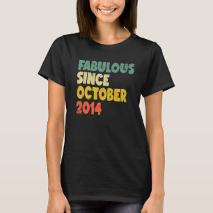 Camiseta Fabulosa Desde Outubro De 2014 Menina, Garota Bir