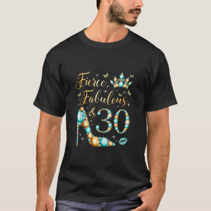 Camiseta Fabulosa Festa de aniversário de 30 anos de 30 Ano