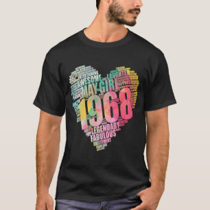 Camiseta Fabulosa MAIORIA MENINA 1968 Incrível Grande Coraç