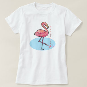 Camiseta Fabulosa mulheres flamingas
