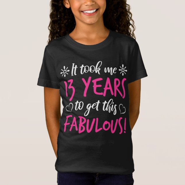 Camiseta Fabuloso 13 Birthday (Frente)