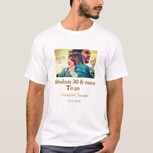 Camiseta Fabuloso 30 anos de aniversário adicionar nome fot