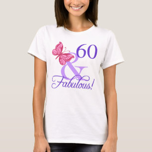 Camiseta Fabuloso 60º aniversário para as mulheres