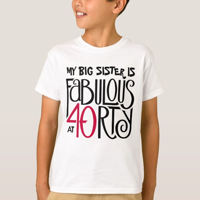 Camiseta Fabuloso a 40 vermelho (Frente)