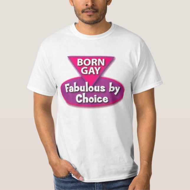 Camiseta Fabuloso alegre nascido pela escolha (Frente)