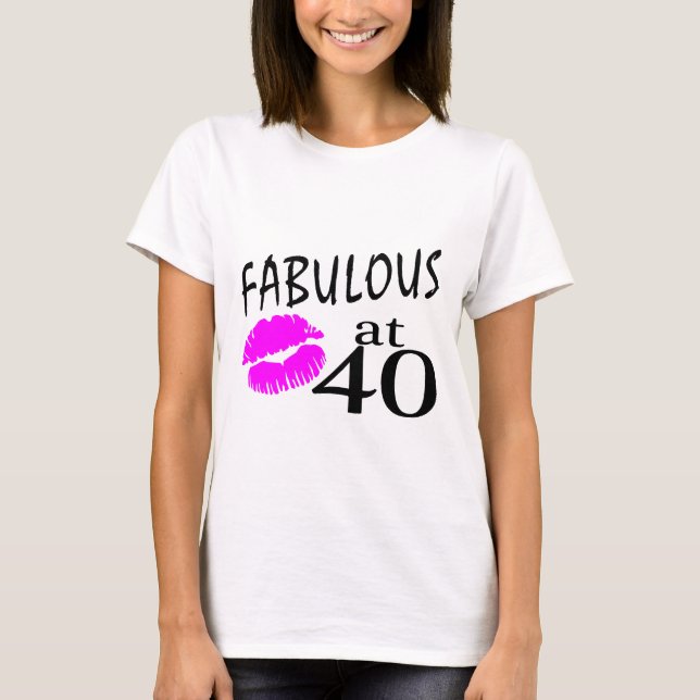 Camiseta Fabuloso aos 40 (Frente)