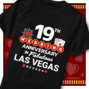 Camiseta Fabuloso Casal de Aniversário de 19 Anos de Casame