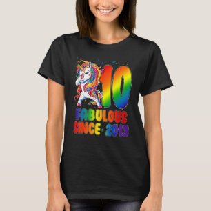 Camiseta Fabuloso De 10 Anos Desde 2013 10º Aniversário Da 