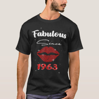 Camiseta Fabuloso De 59 Anos Desde 1963 59º Aniversário