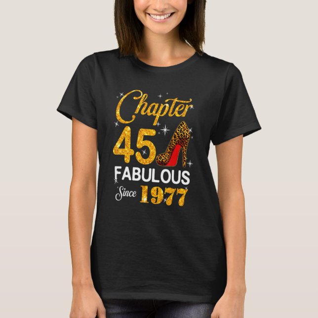 Camiseta Fabuloso Desde 1977 Capítulo 45 Aniversário 1 (Frente)