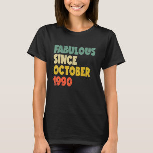 Camiseta Fabuloso Desde Outubro De 1990 Menino Menino Bir