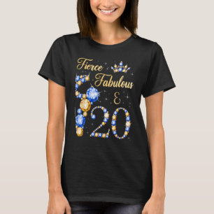 Camiseta Fabuloso e 20 de 20 anos de aniversário de 20 anos