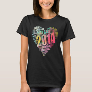 Camiseta Fabuloso May Girl 2014 Incrível Big Heart 8th Birt